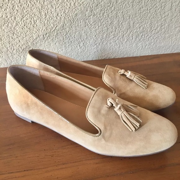 SOLD 🆕🔥 J.Crew Cora Camel Suede Tassel Loafers - Picture 2 of 6